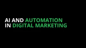 Infographic illustrating the advantages of AI and automation in digital marketing, including enhanced personalization, efficiency, and ROI